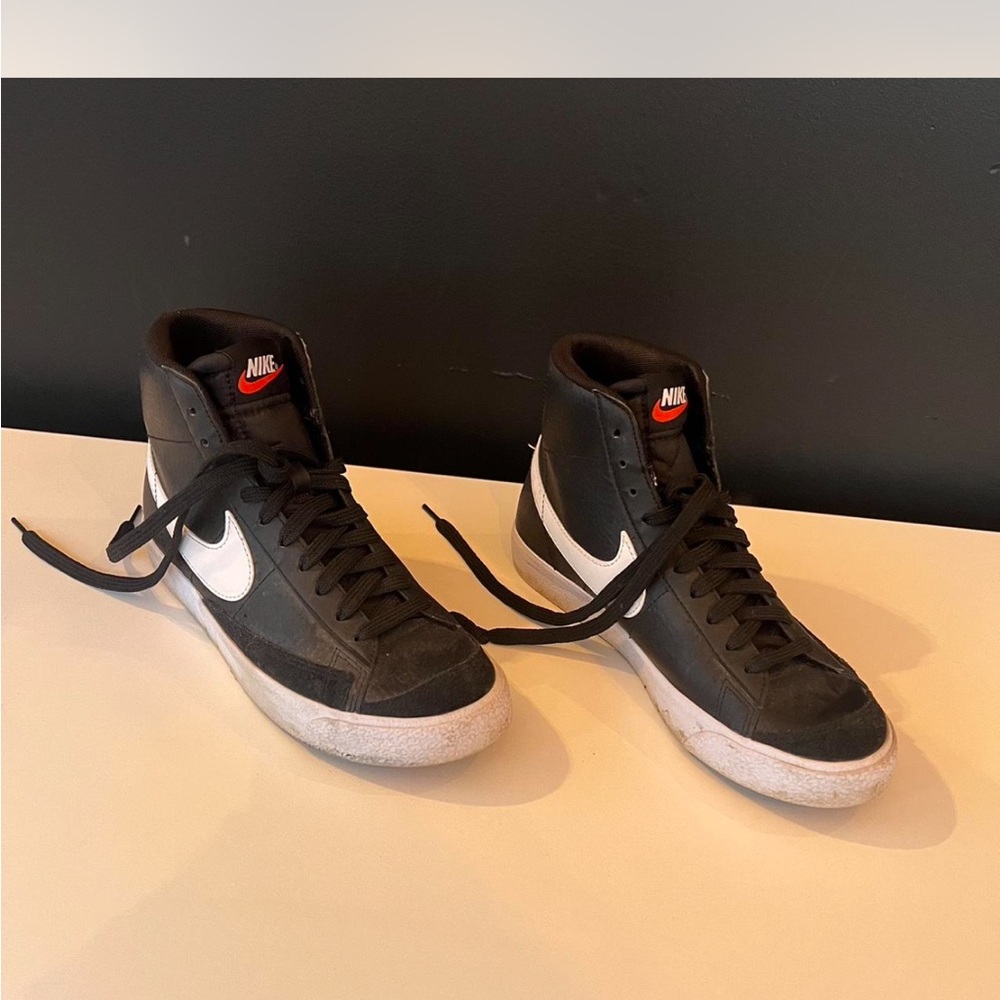 Nike Black and White High-Top Sneakers